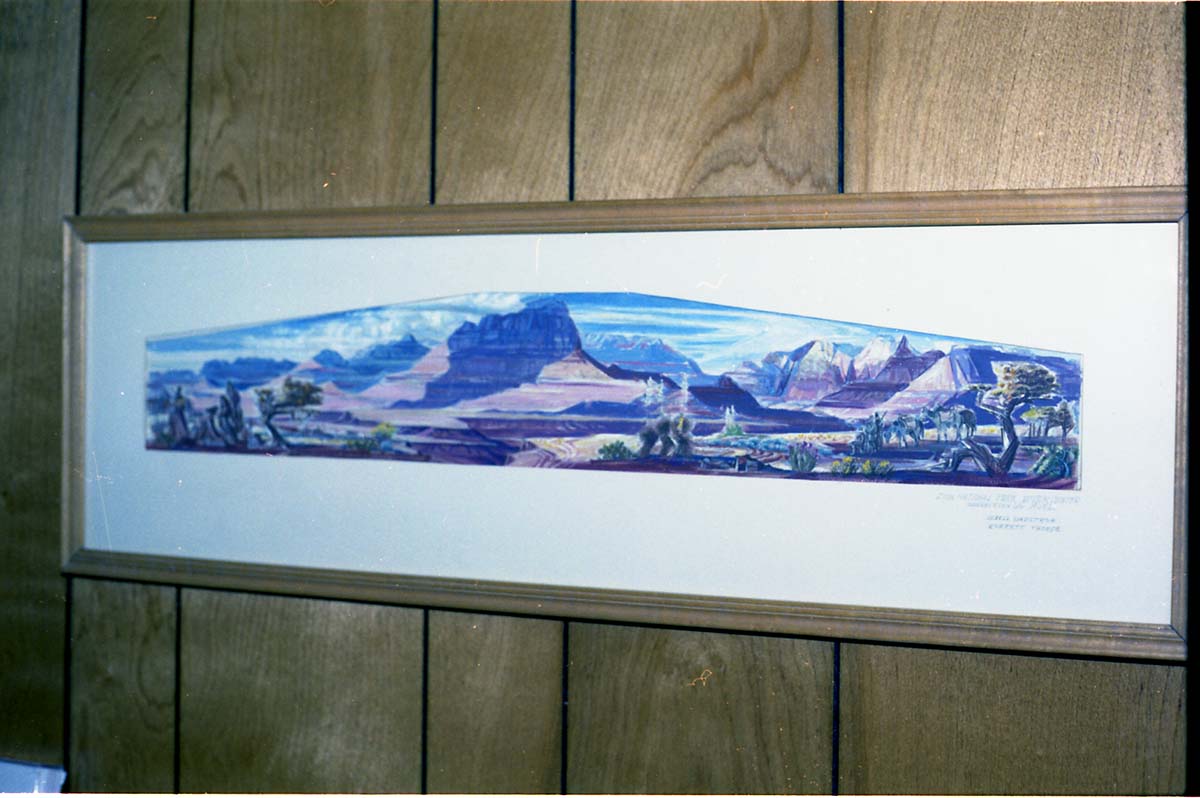 Color Photos of a temporary art exhibit.