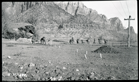 Amphitheater site at South Entrance campground before excavation.
