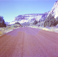 Chipsealing of Zion roads.