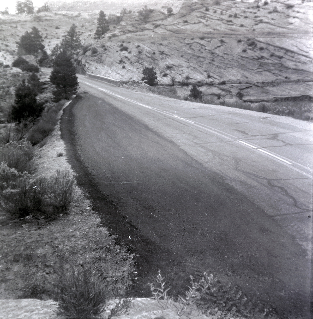East side road repair and turn out construction.