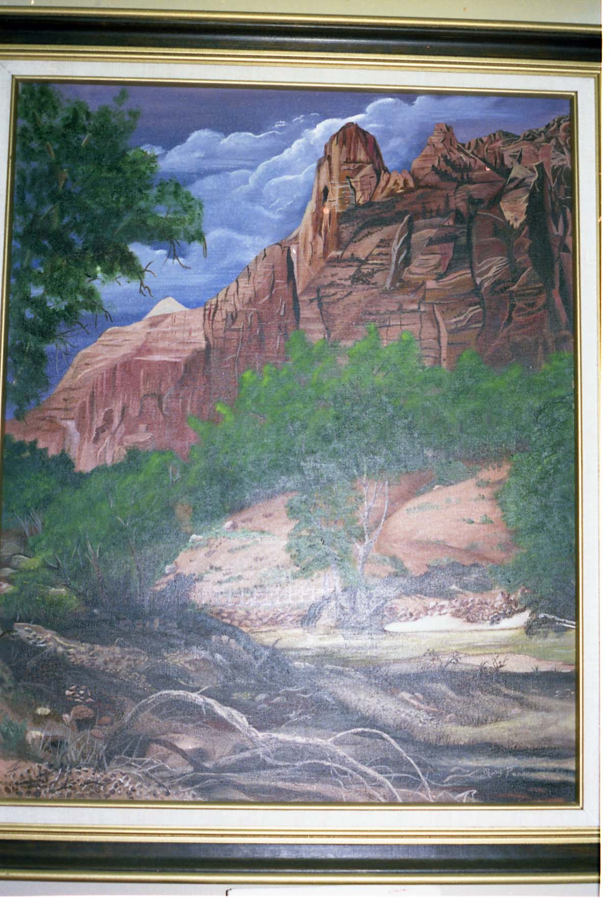 Color Photos of a temporary art exhibit.