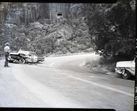 Accident on tunnel road involving private car and pick up.