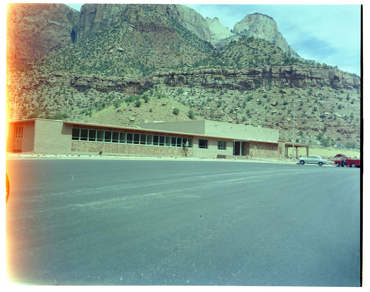 Exterior of old Mission 66 Visitor Center and Museum.