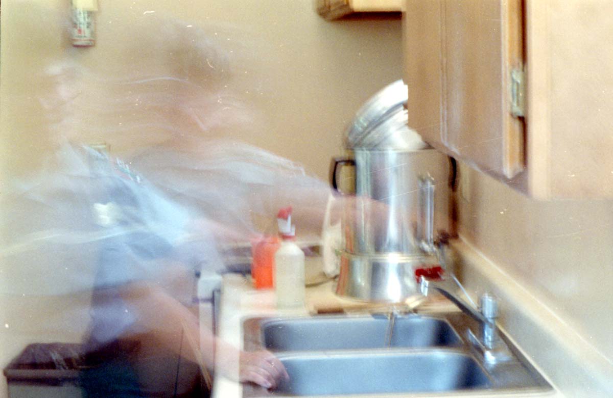 Personnel conducting rehab work at the Zion Inn (Nature Center).