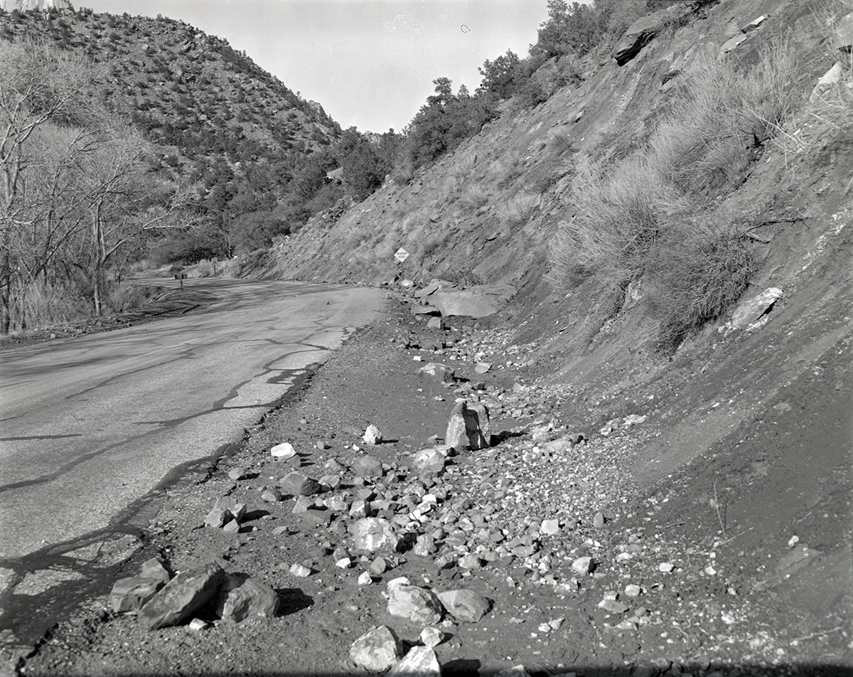 Resurfacing of roads in Zion.