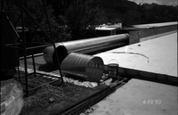 Ventilation system during the construction of headquarters addition.