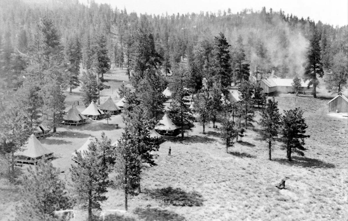BW Photos of the Bryce Canyon Civilian Conservation Corps (CCC) camp.