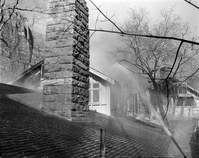 Destructive fire in the Zion Lodge record of firefighting efforts and damage.
