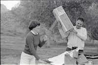 BW Photos of the Crocker/ Nicholson retirement barbeque.