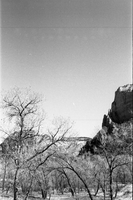 BW Photos of general interior views of Zion Canyon - 35mm.