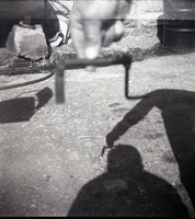 BW Photos of park trailers.