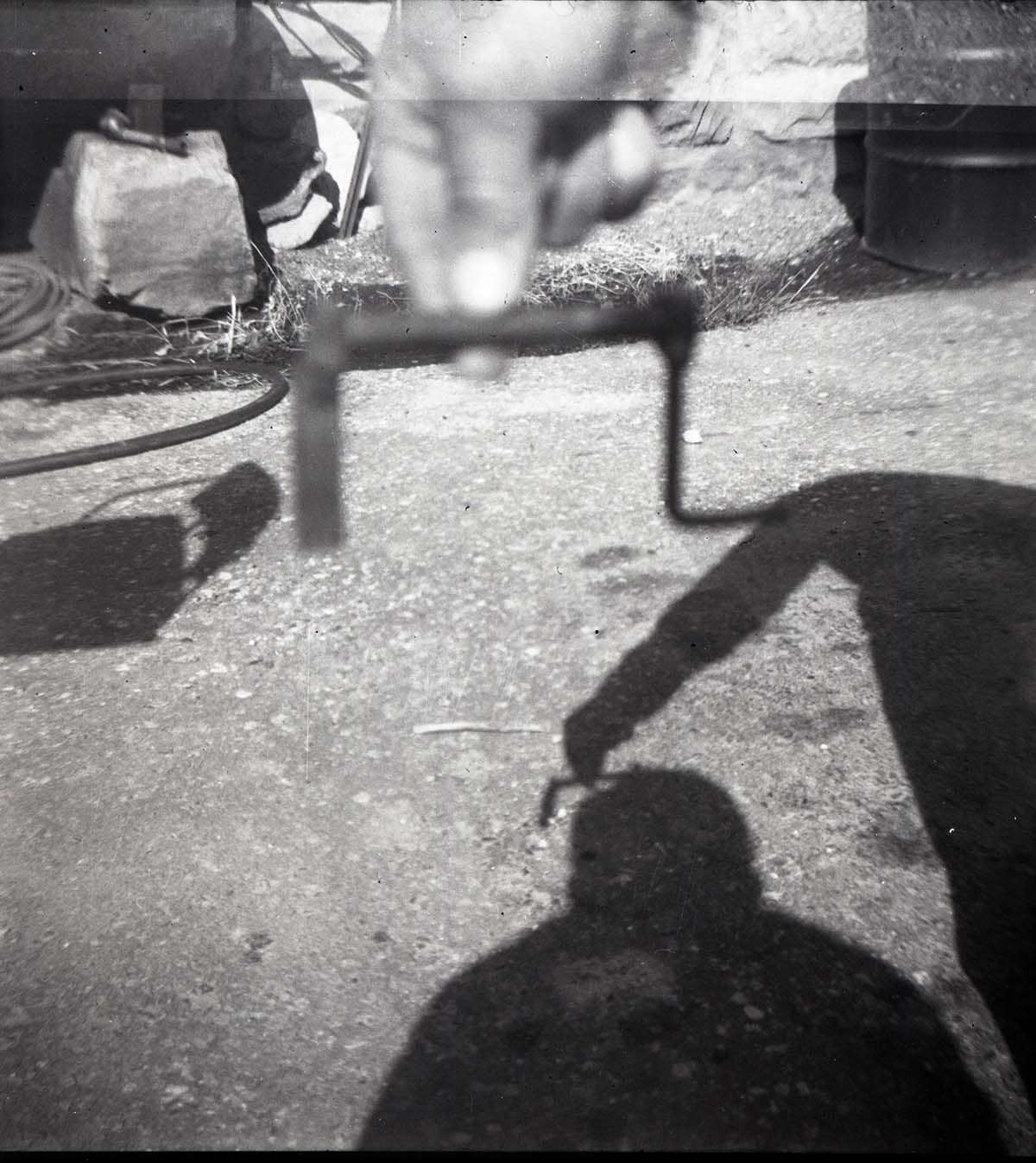 BW Photos of park trailers.