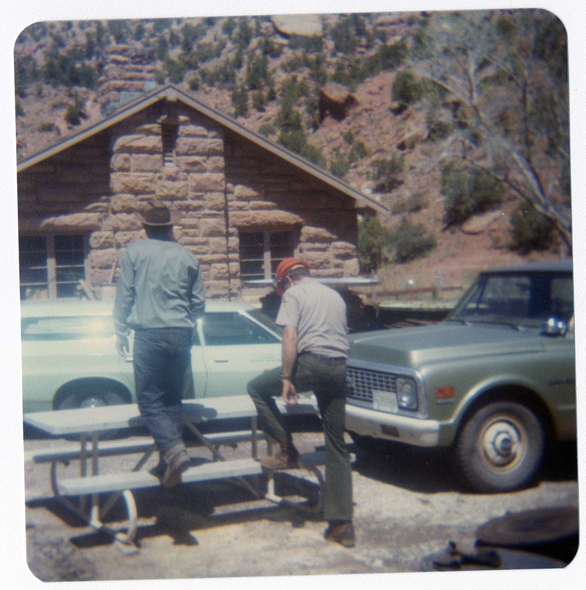 NPS personnel conducting tasks at the maintenance yard.
