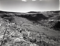 View looking northeast from Lava Point, sections 30 and 31, T 39S, R 10 W for boundary change.