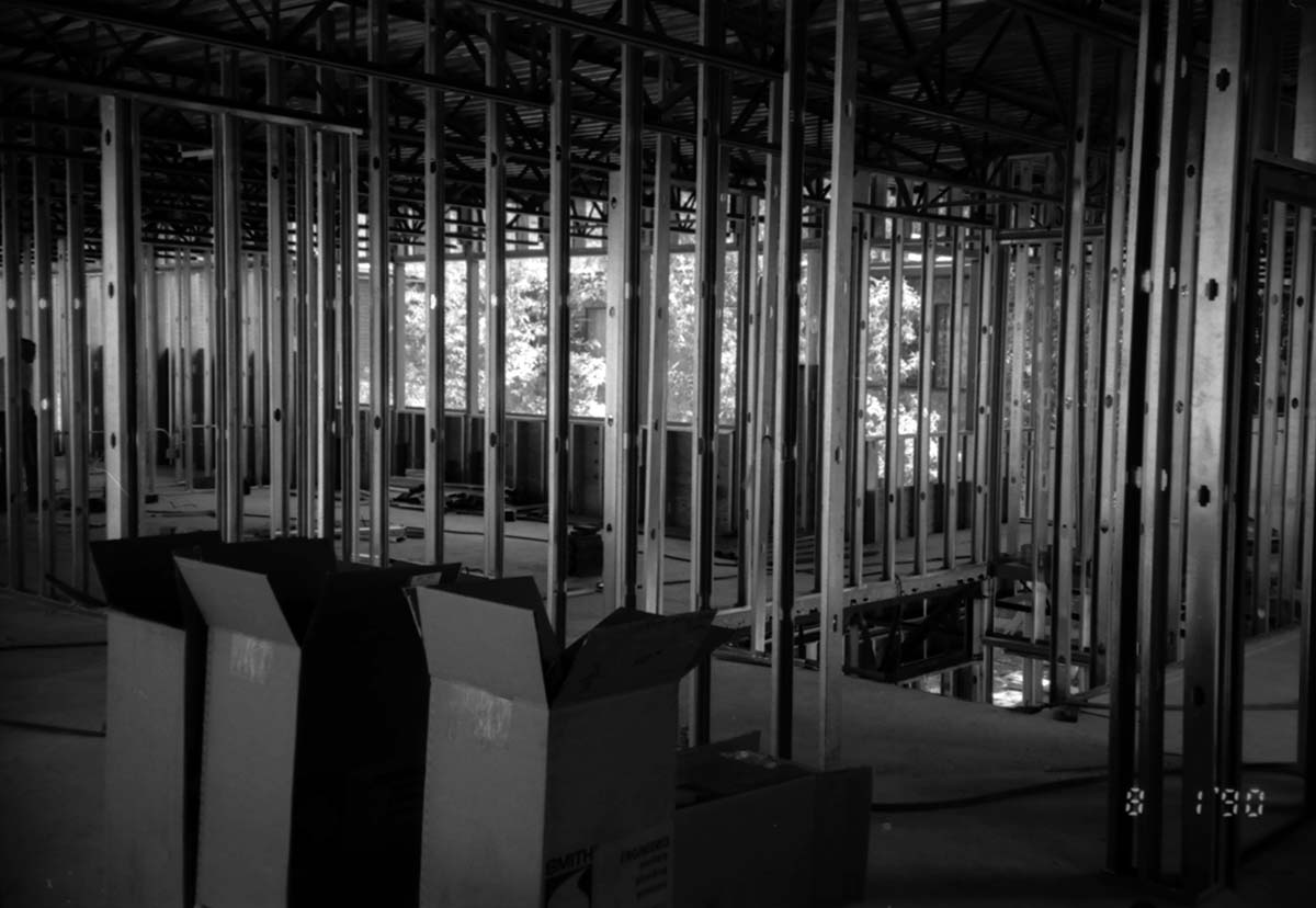 Construction of headquarters addition.