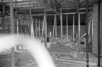 New addition to headquarters during construction.