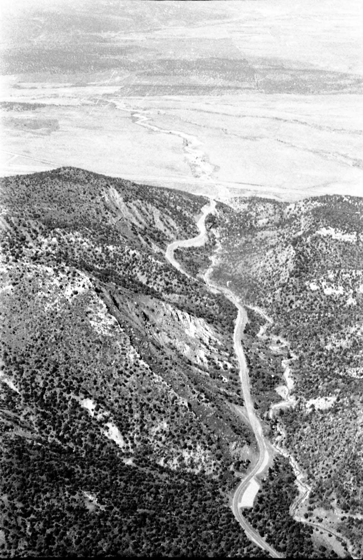 BW Aerial Photos of Zion National Park.