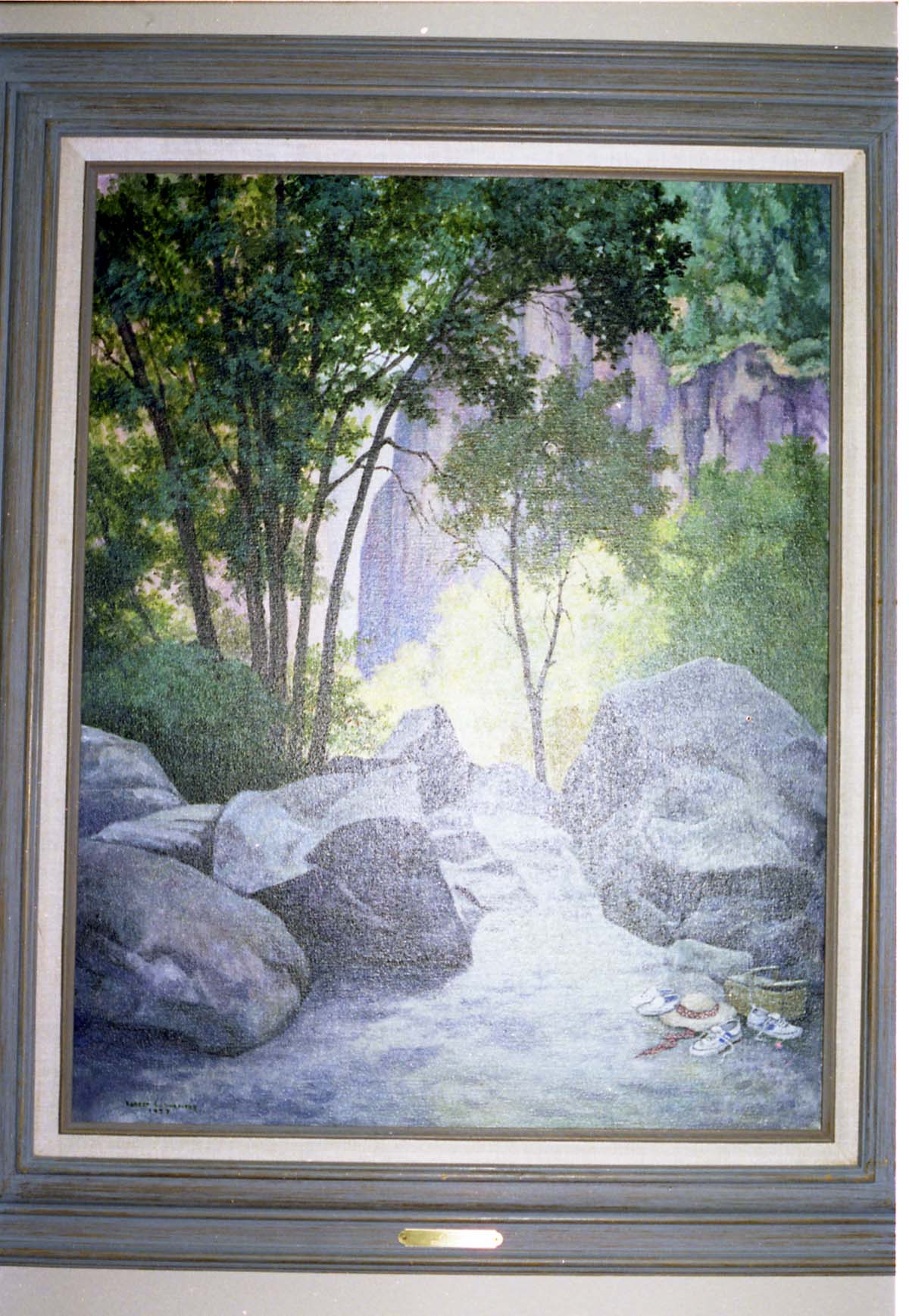 Color Photos of a temporary art exhibit.