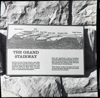 BW Photos of trailside exhibits.