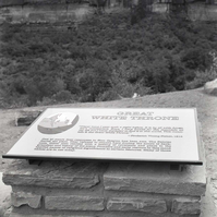 BW Photos of trailside exhibits.