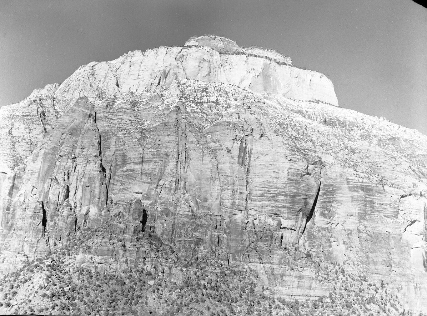 The East Temple from Zion-Mt. Carmel Highway tunnel window.
