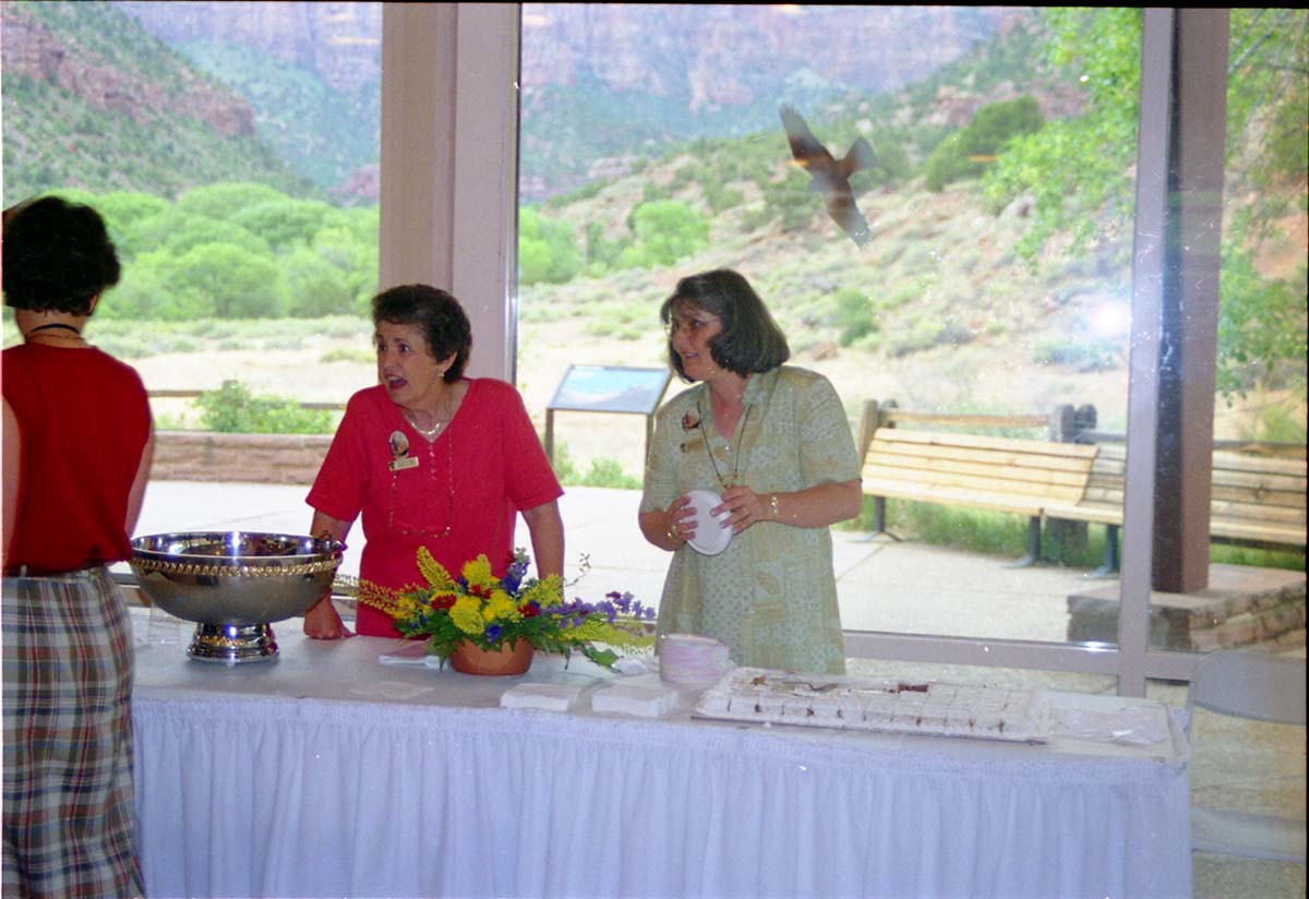 Color Photos of the opening celebration for the new visitor center - Same day as the official shuttle launch.