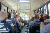 Color Photos of the official launch of the Zion shuttle system- same day as the new visitor center opening.