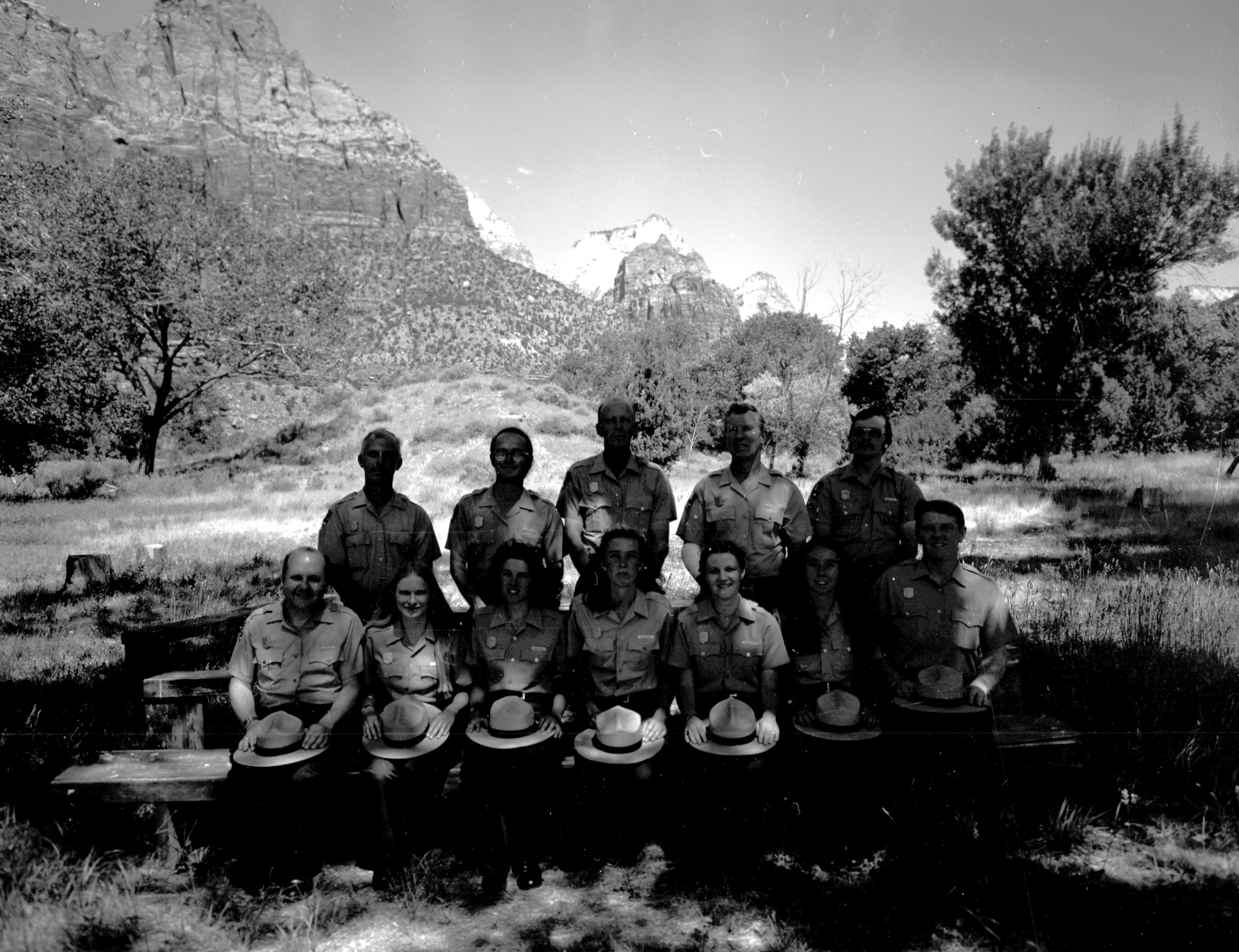 The personnel in the naturalist division, 1980.