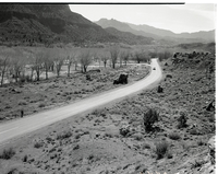 Park road at intersection of Oak Creek Road and main park road (State Route 9).