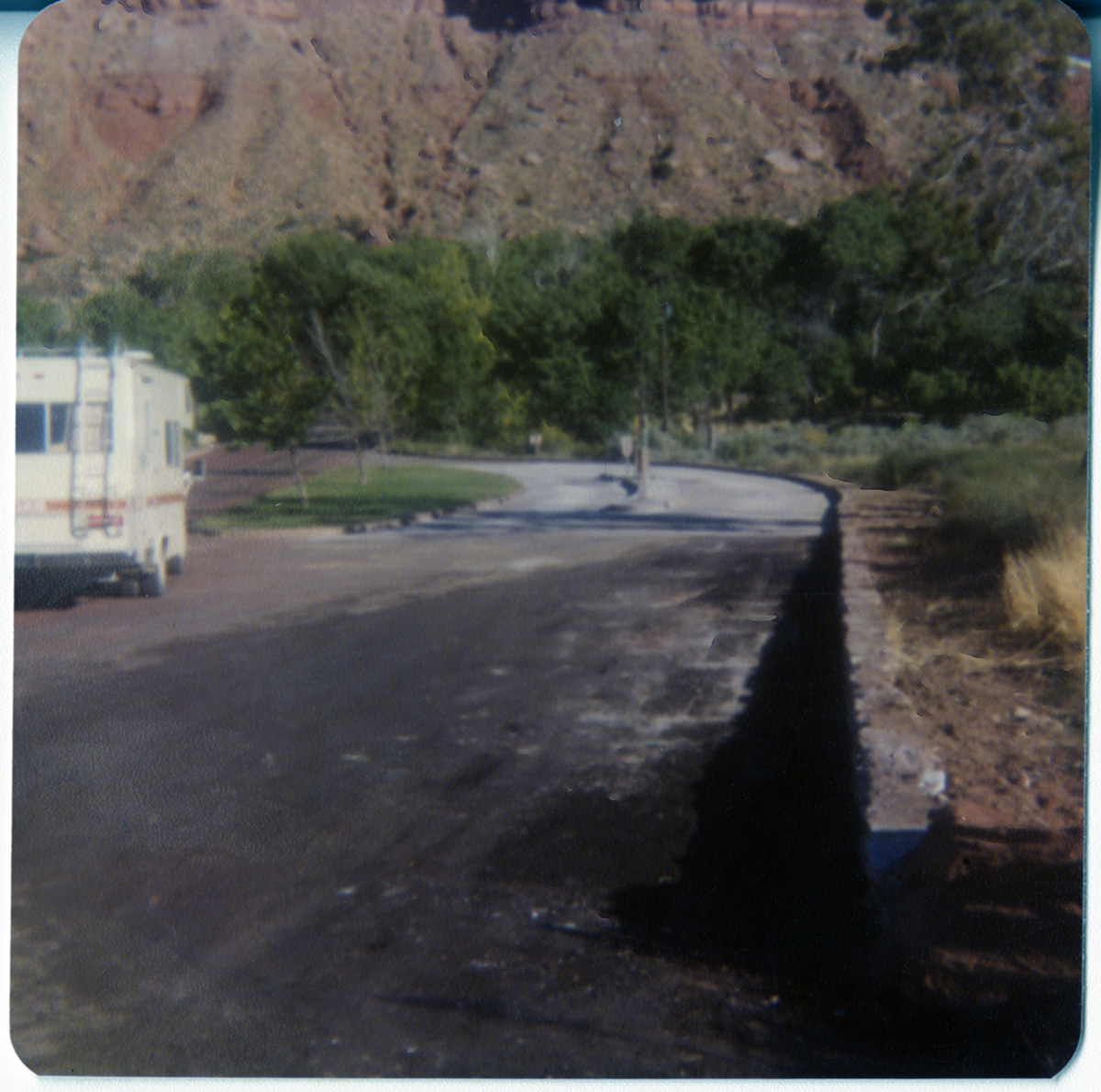 Section of road in need of repairs.