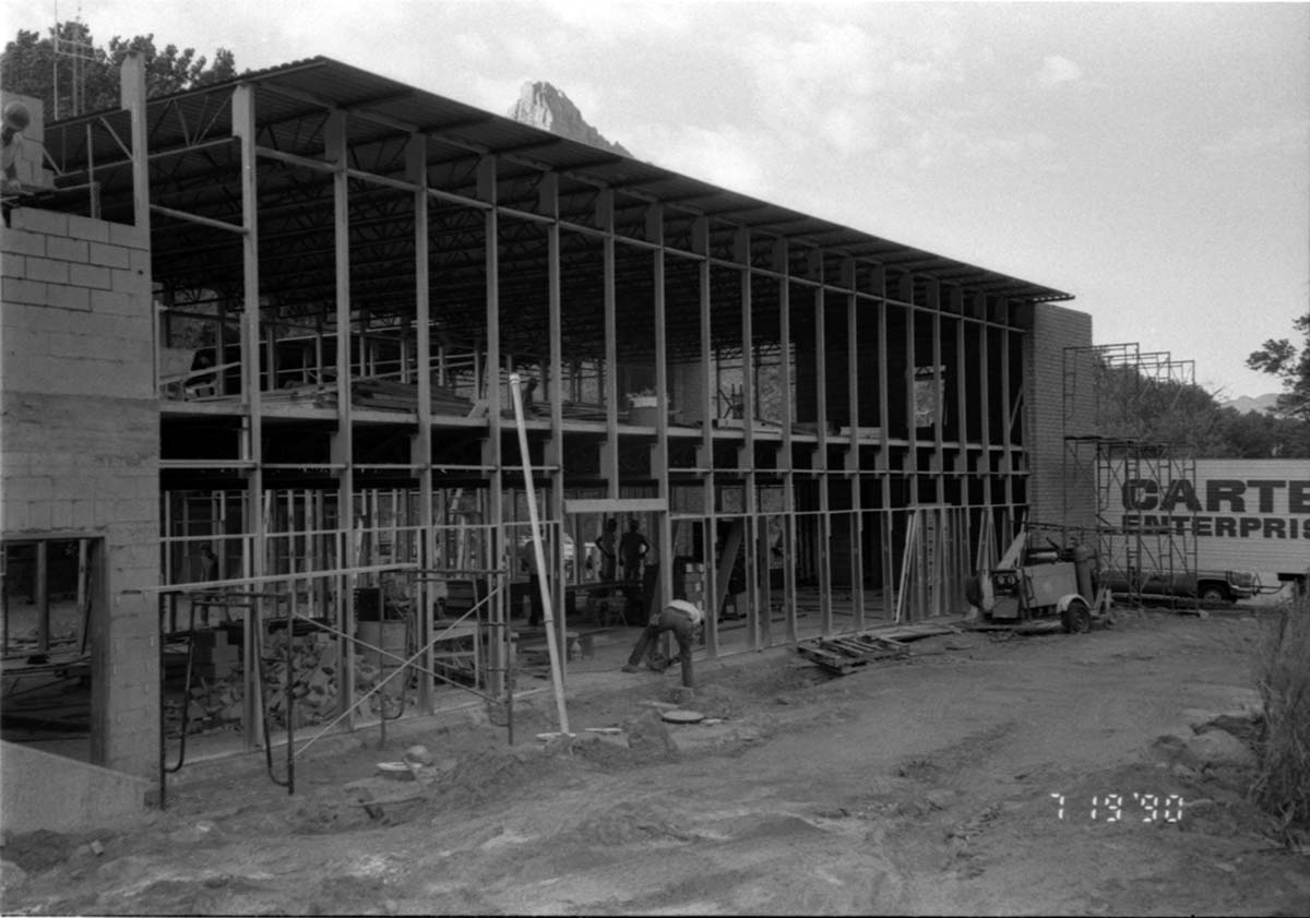 Construction of headquarters addition.
