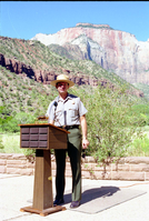 Color Photos of the parks 72nd anniversary celebrations- cake cutting, barbecue, speakers.