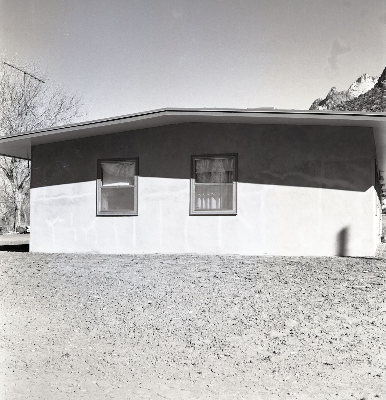 Side of a residence, Watchman Housing Area.