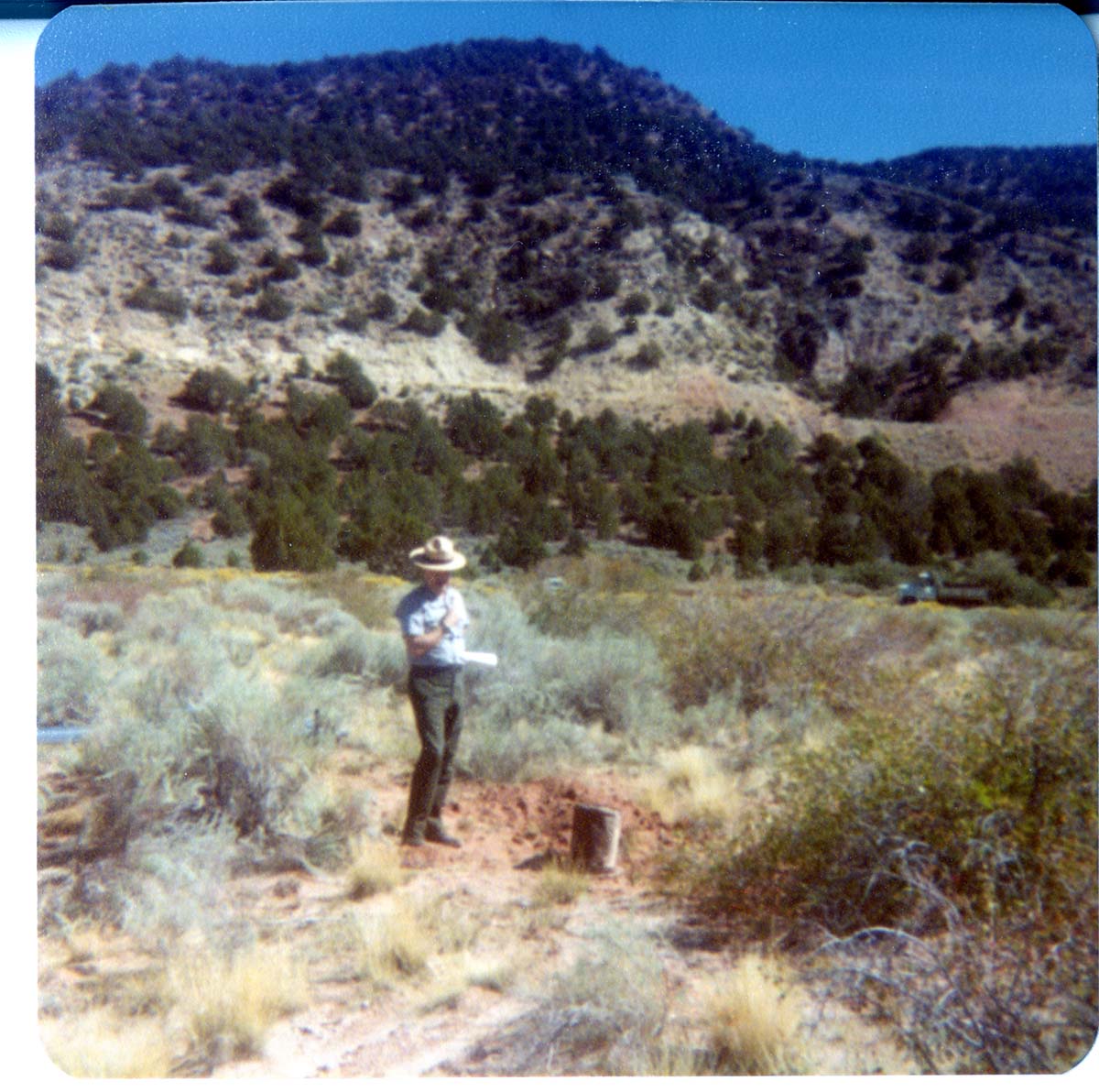 Maintenance activity at Kolob Canyon near visitor center.