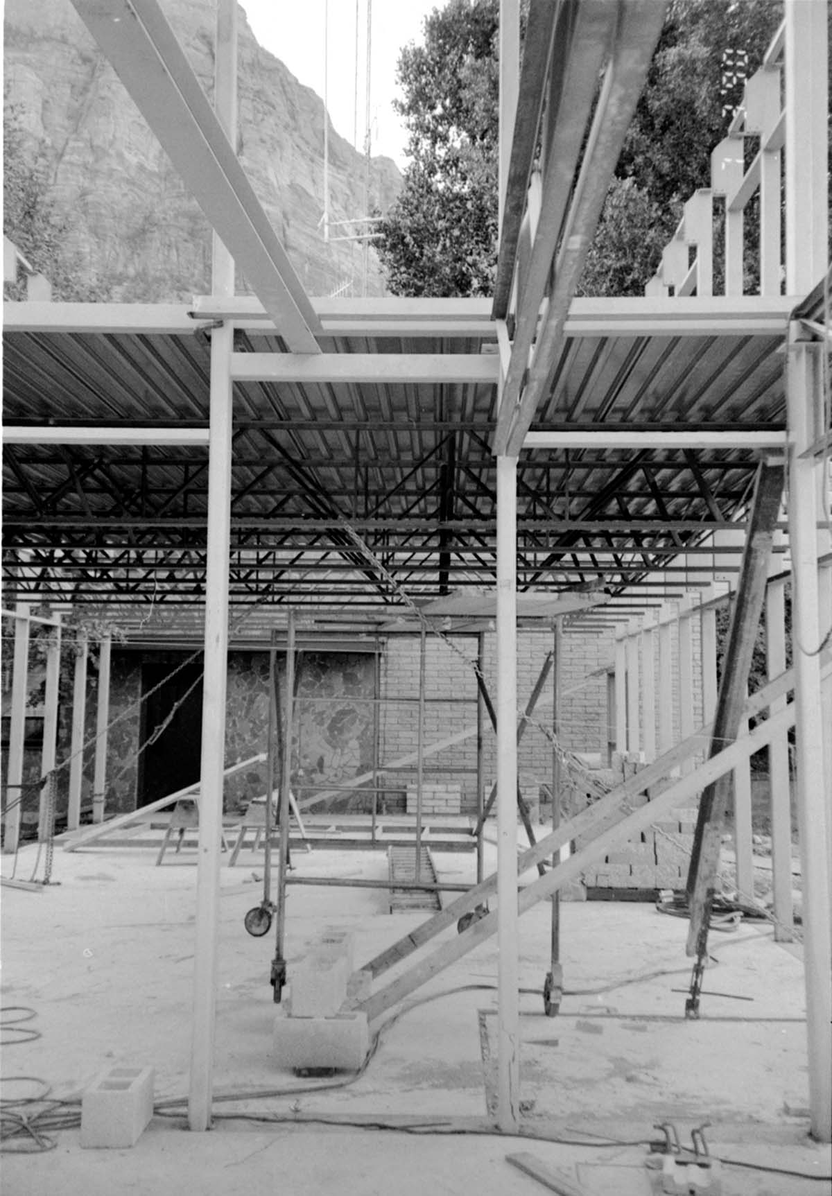 Construction of headquarters addition.