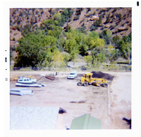 Maintenance compound from hillside above.