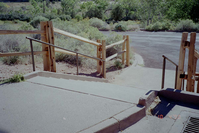 Staircase during the construction of headquarters addition.