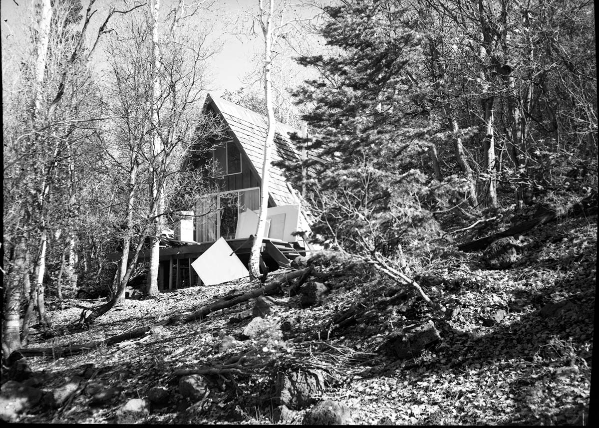 A-frame house- inholdings: private.