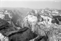 BW Aerial Photos of Zion National Park.