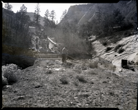 Road repair on East Rim road and construction of new bridge.