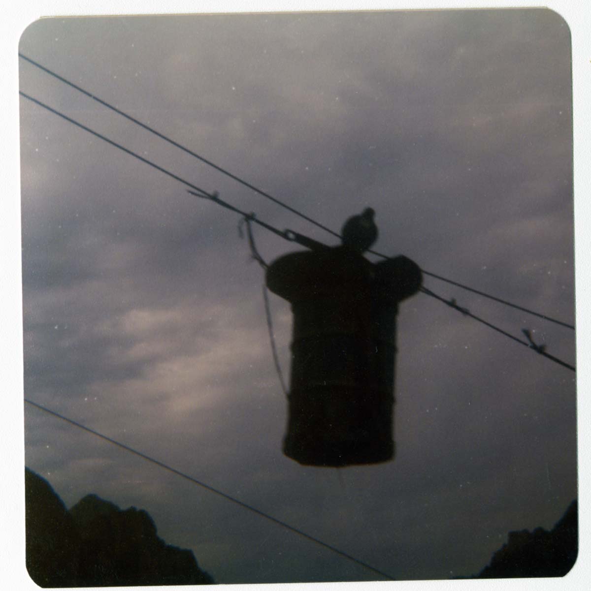 Tramline in place for transportation of construction equipment for Wiley Tank.