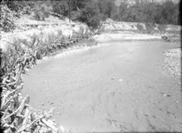 Willow 'spider' jetties, opposite Wiley camp site.