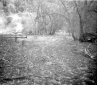 Lodge spray field during clearing/cleaning.