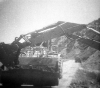 BW photos of rock slides in Kolob Canyons - 110mm.