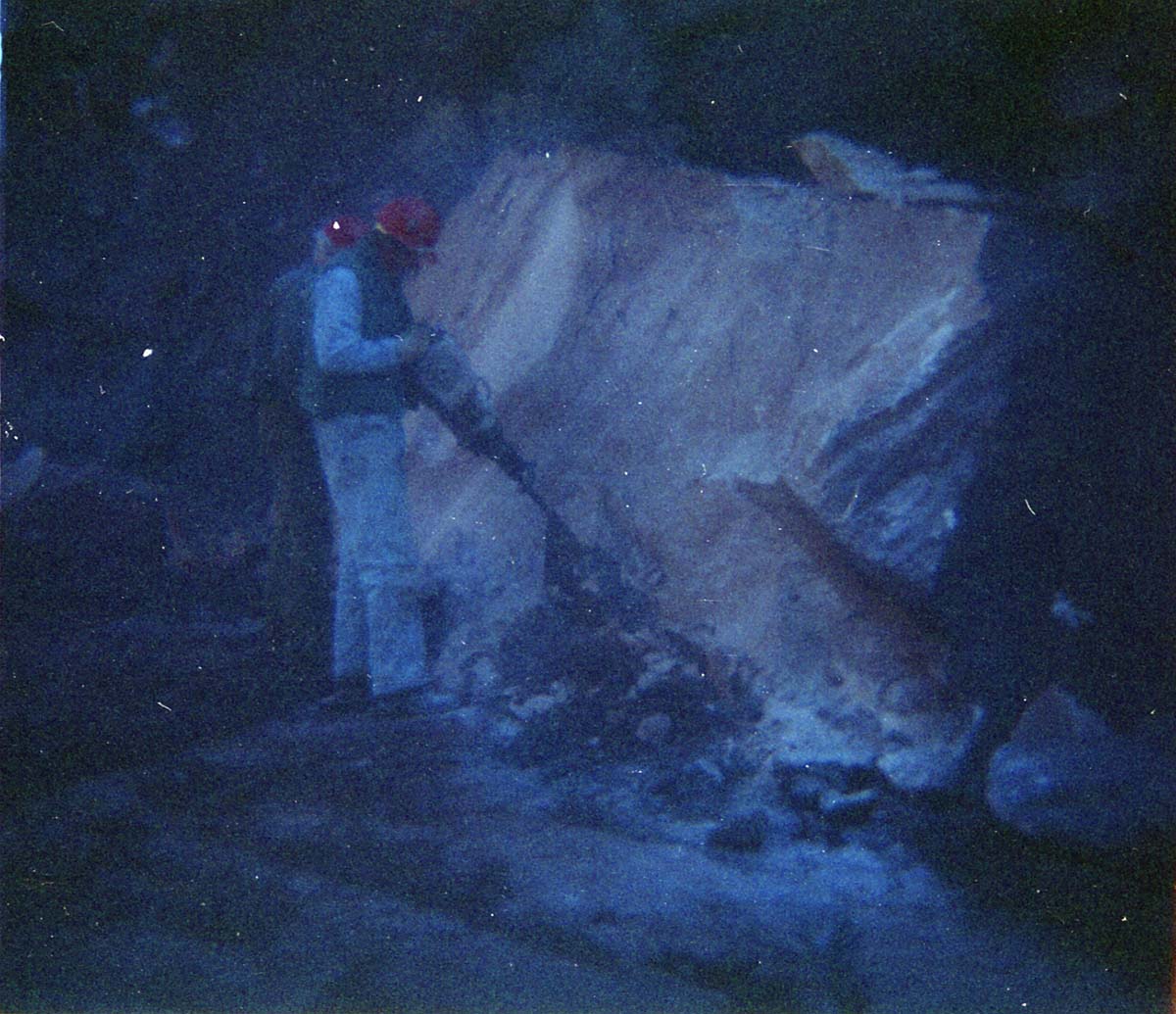 Color Photo of a rock slide along State Route 9 (SR-9).