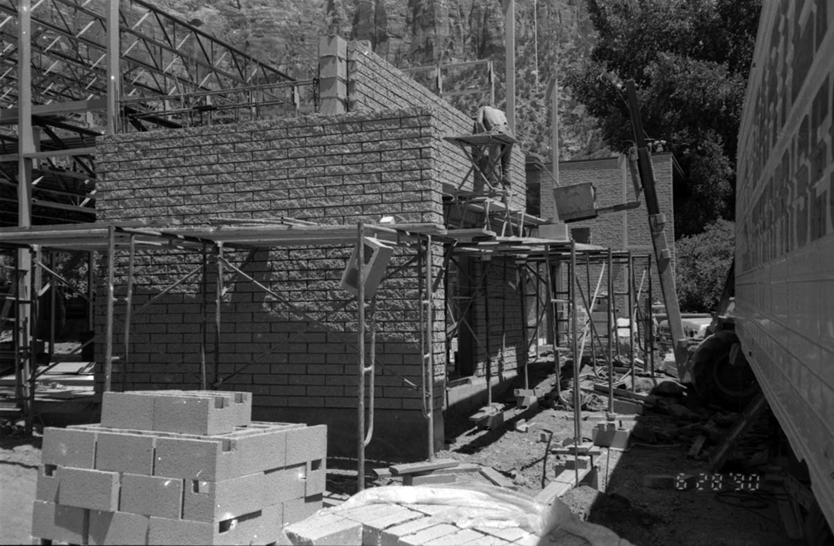 Construction of headquarters addition.