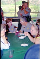 Color Photos of the opening celebration for the new visitor center - Same day as the official shuttle launch.