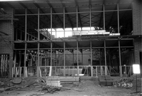 New addition to headquarters during construction.