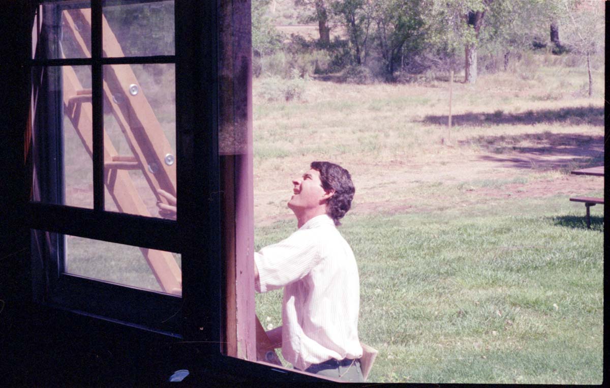 Personnel conducting rehab work at the Zion Inn (Nature Center).