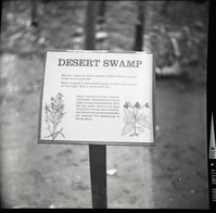 BW Photos of trailside exhibits.